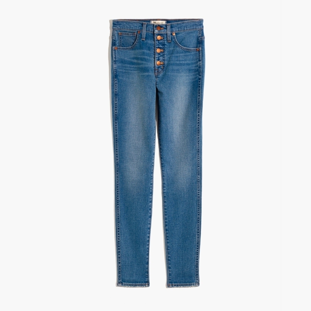 Madewell Jeans Women's 10" High-Rise Skinny High Rise Button Fly Jeans Size 31